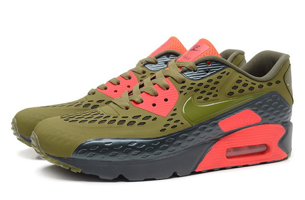Air Max 90 Ultra BR Womens Shoe Olive / Black / Bright Red